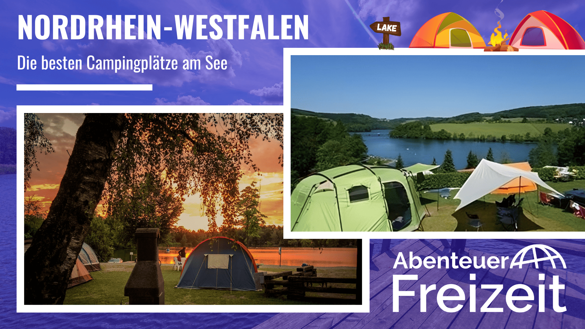 Campingplätze am See in Nordrhein-Westfalen