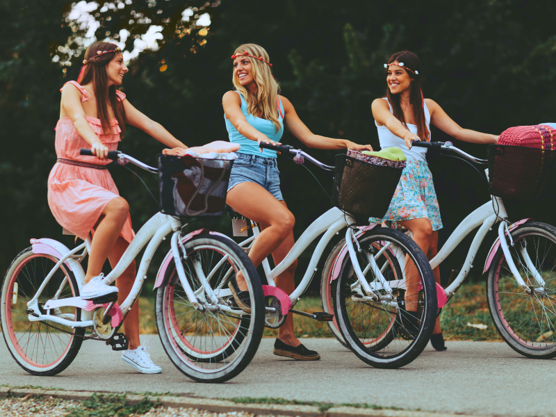 ruhige JGA Idee Frauen: Fahrradtour