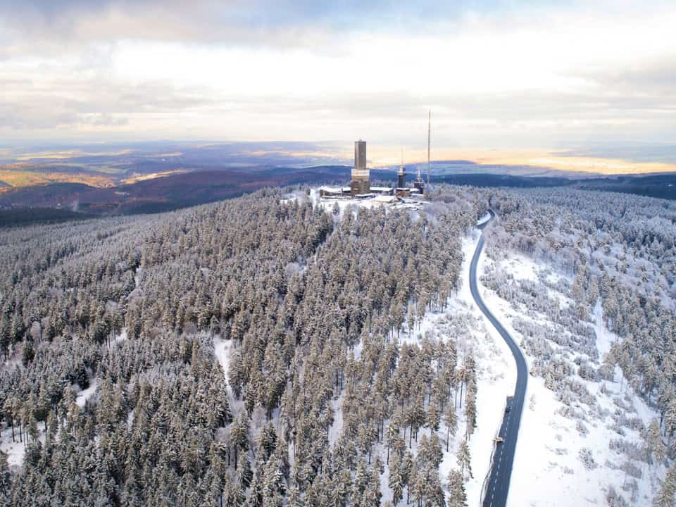 Schneeschuhwandern auf dem Feldberg im Schwarzwald